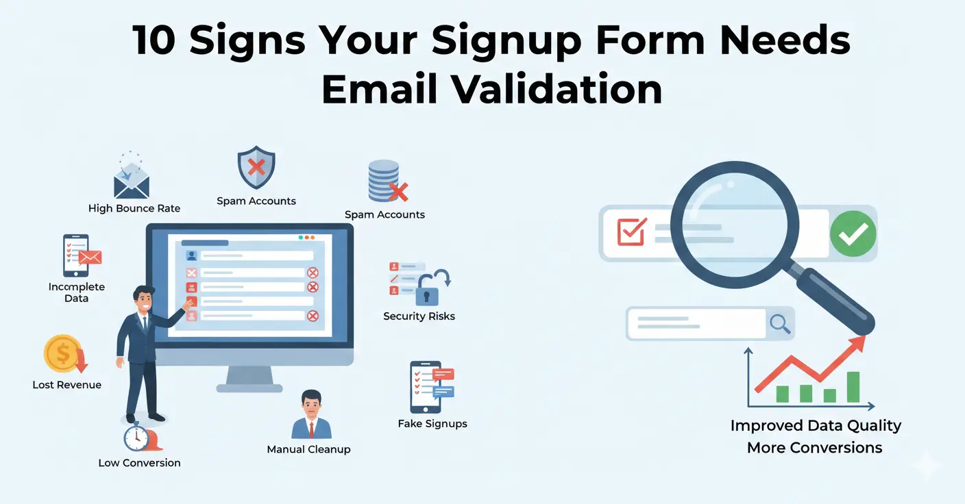 10 Signs Your Signup Form Needs Email Validation